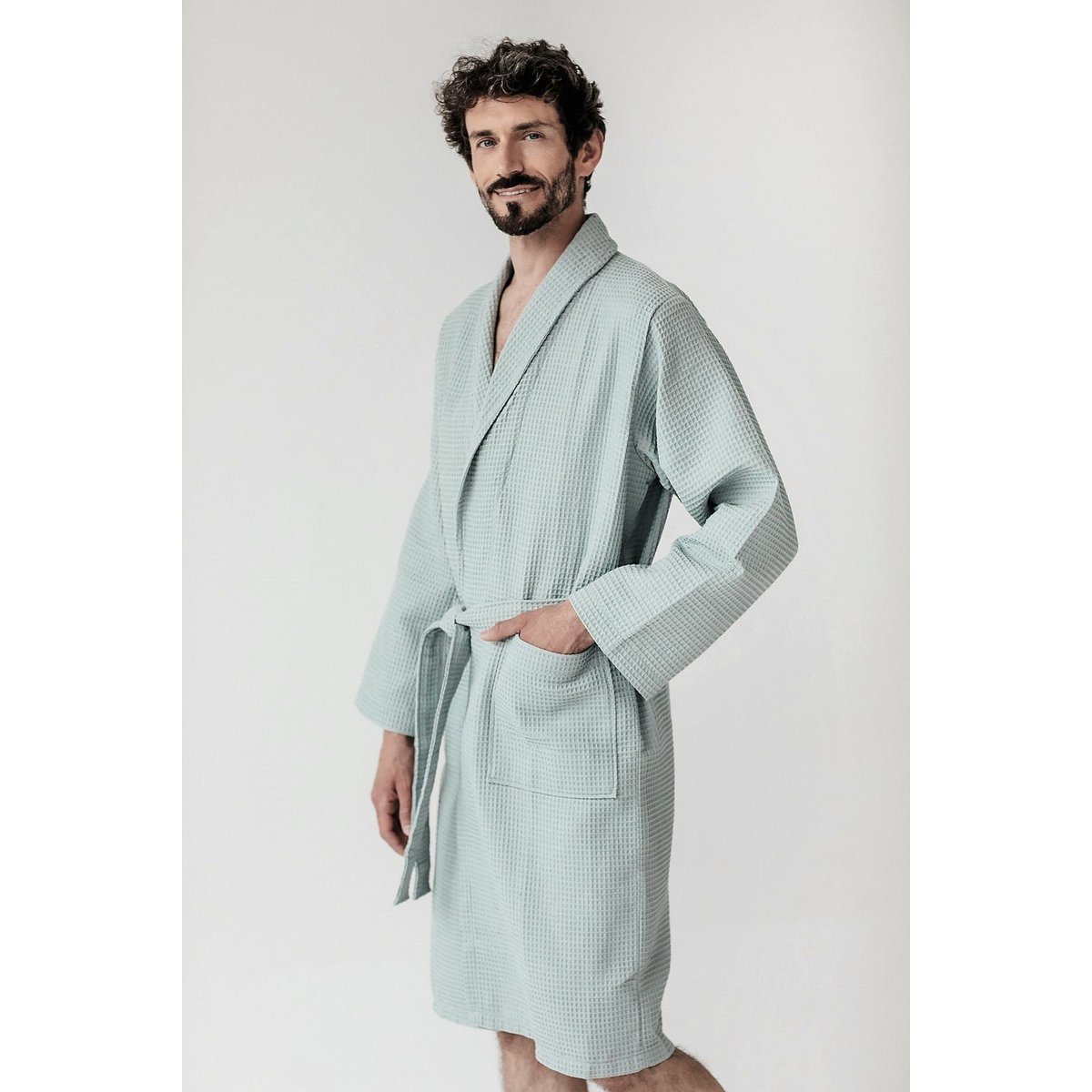 Aurélia Kos badjas - unisex - gewafeld katoen